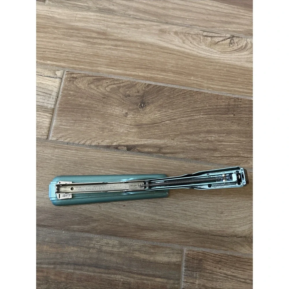 Vintage Swingline 27 Stapler‎ Teal Green Art Deco Working